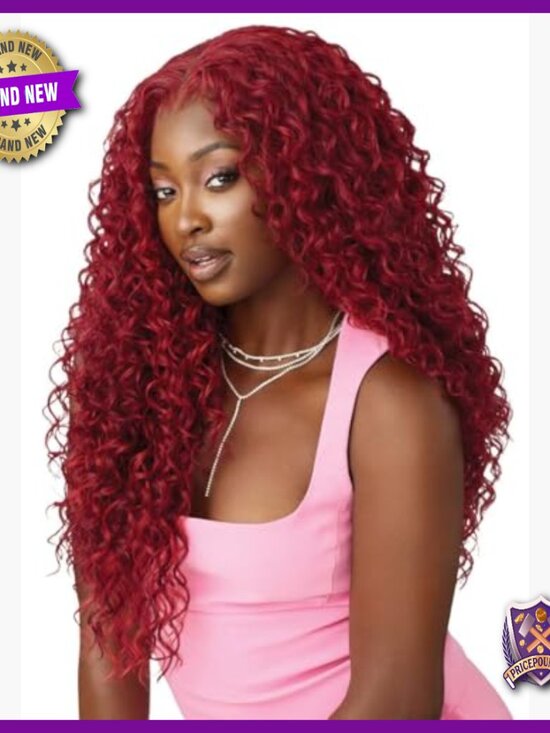 13x6 Lace Front Wig, Hand-Tied Synthetic, Glueless Widow\'s Peak